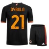 Conjunto (Camiseta+Pantalón Corto) AS Roma Dybala 21 Tercera Equipación 23-24 - Niño